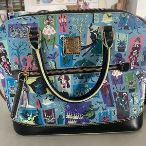 Disney Dooney & Bourke HAUNTED MANSION Multicolor Graphic Satchel